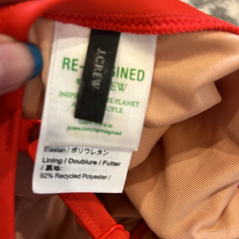 J. Crew Red Ruffle One Piece Swimsuit - Picture 12 of 13